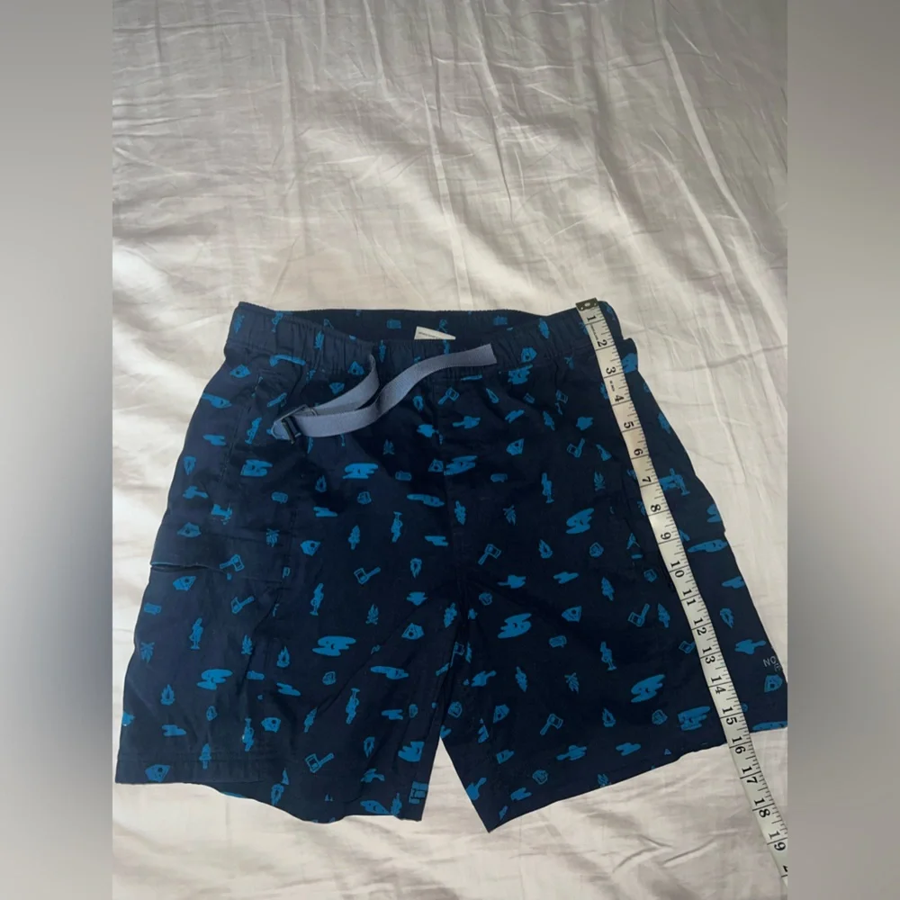 The North Face Class V Belted Shorts Blue Print Size S